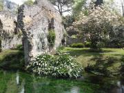 fiume Ninfa con rovine